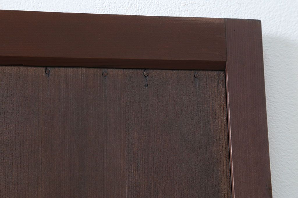 古民具・骨董 柾目の美しい上品な板戸　(引き戸)