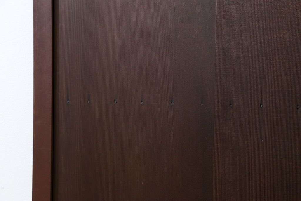 古民具・骨董 柾目の美しい上品な板戸　(引き戸)
