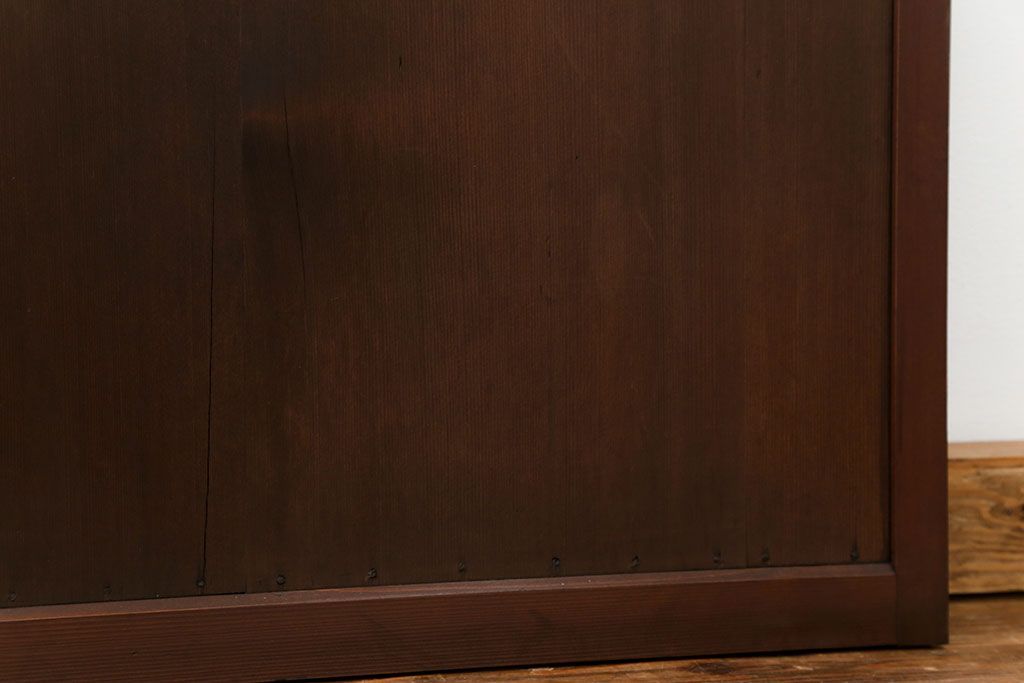 古民具・骨董 柾目の美しい上品な板戸　(引き戸)