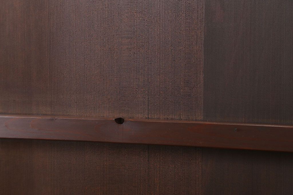 古民具・骨董 柾目の美しい上品な板戸　(引き戸)