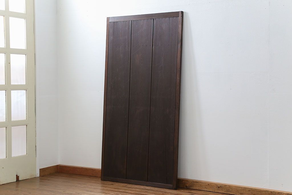 アンティーク 古い木のシンプルな扉　1枚　(ドア)