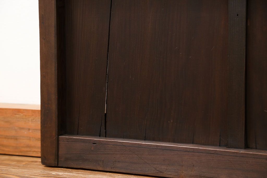 アンティーク 古い木のシンプルな扉　1枚　(ドア)