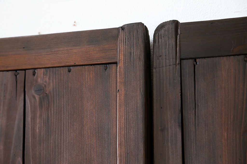 古民具・骨董 簡素な板戸5枚セット　(引き戸)