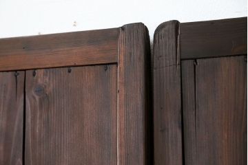 古民具・骨董 簡素な板戸5枚セット　(引き戸)