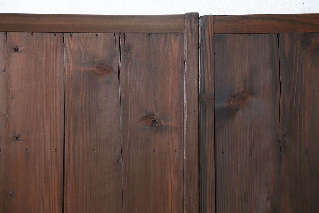 古民具・骨董 簡素な板戸5枚セット　(引き戸)