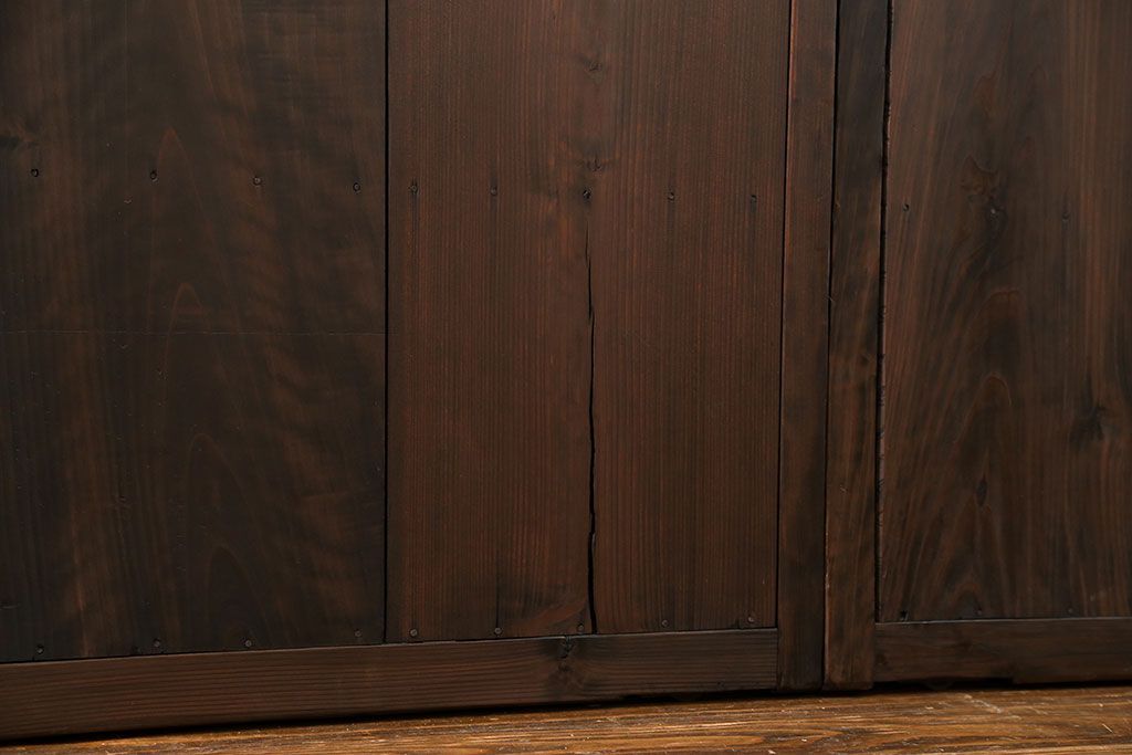 古民具・骨董 簡素な板戸5枚セット　(引き戸)