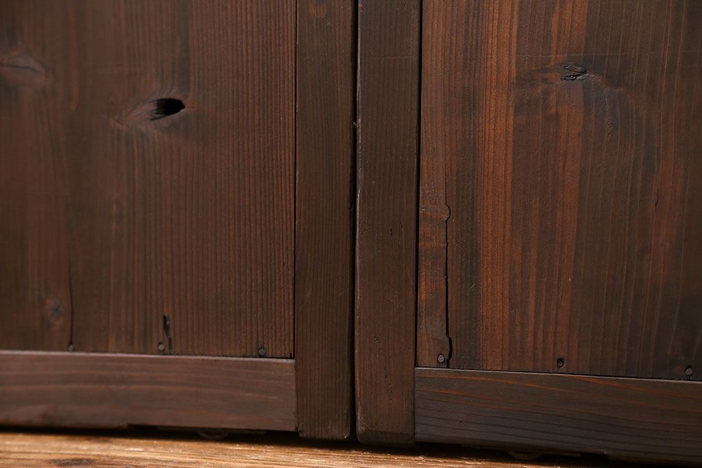 古民具・骨董 簡素な板戸5枚セット　(引き戸)