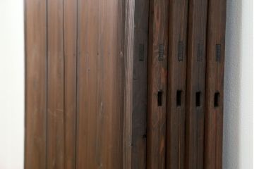 古民具・骨董 簡素な板戸5枚セット　(引き戸)