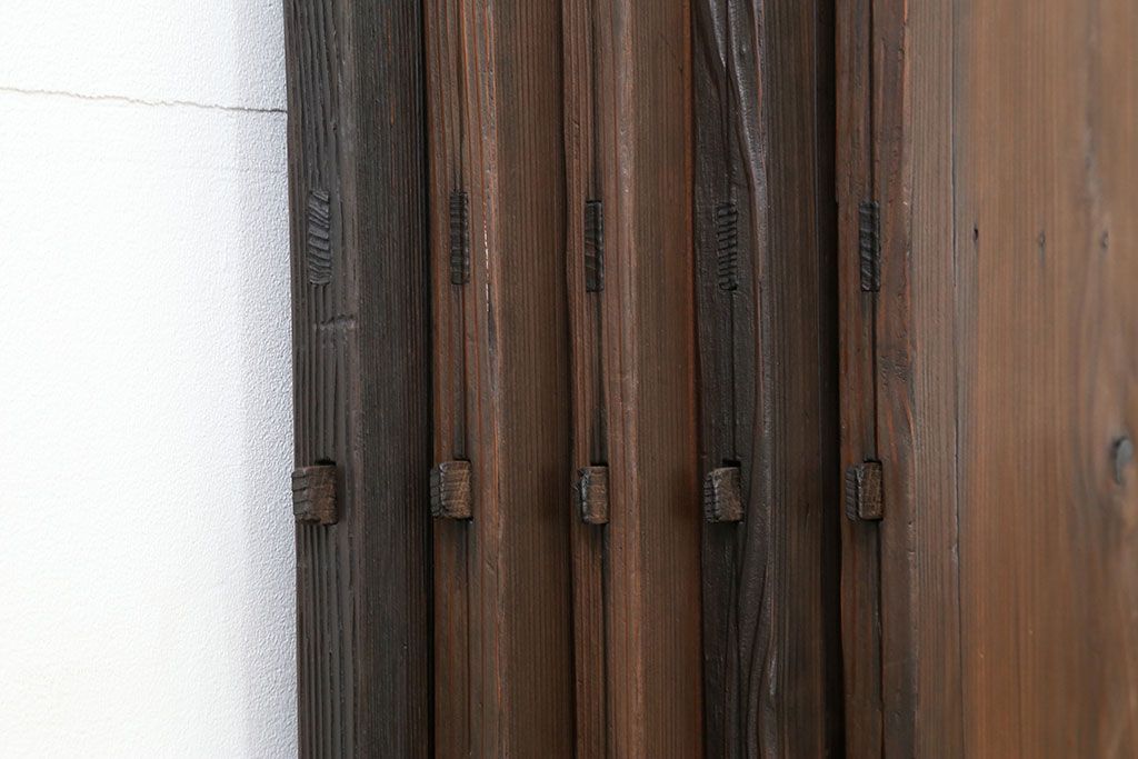 古民具・骨董 簡素な板戸5枚セット　(引き戸)