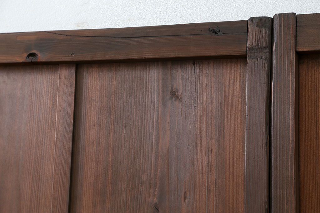 古民具・骨董 簡素な板戸5枚セット　(引き戸)