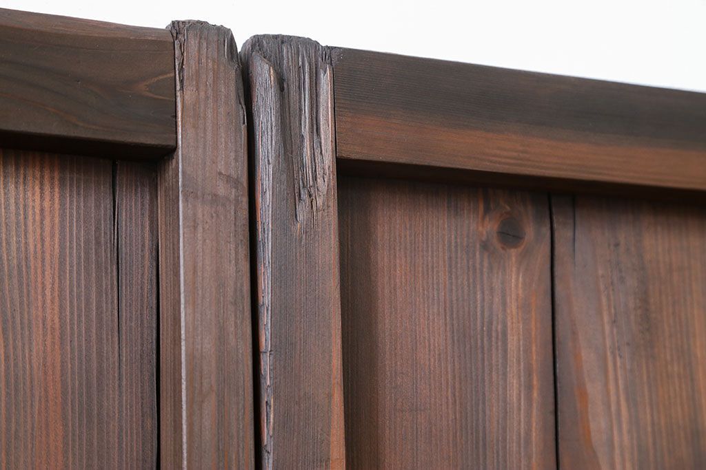 古民具・骨董 簡素な板戸5枚セット　(引き戸)