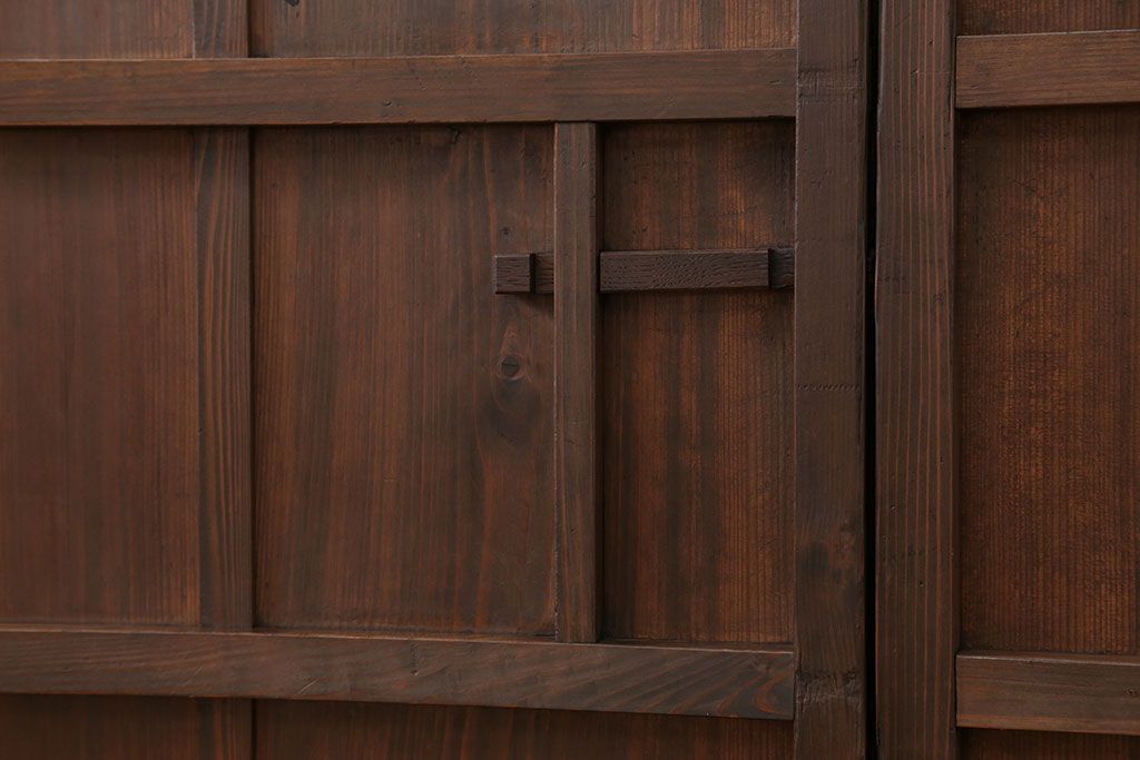 古民具・骨董 簡素な板戸5枚セット　(引き戸)