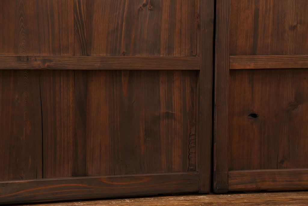 古民具・骨董 簡素な板戸5枚セット　(引き戸)