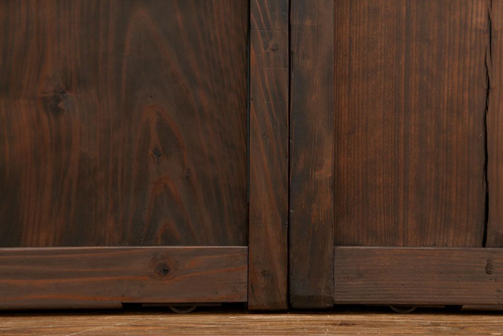 古民具・骨董 簡素な板戸5枚セット　(引き戸)