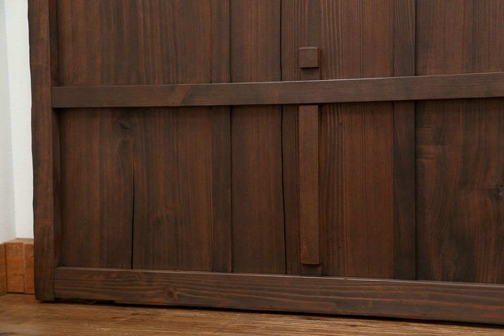 古民具・骨董 簡素な板戸5枚セット　(引き戸)