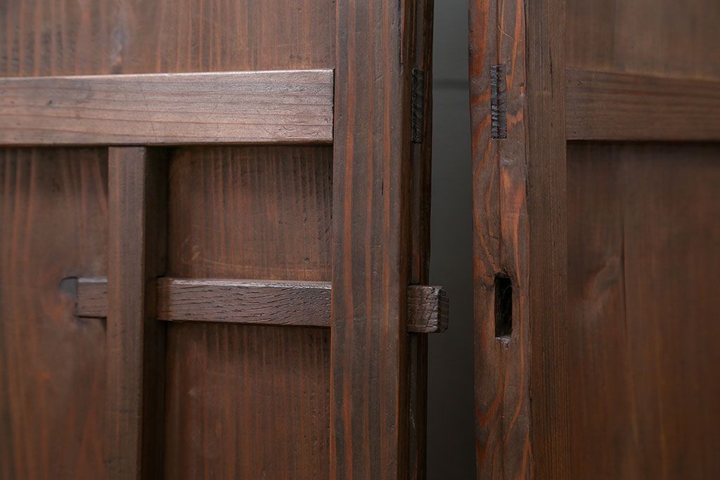 古民具・骨董 簡素な板戸5枚セット　(引き戸)