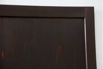 古民具・骨董 上質で雰囲気の良い格子帯戸　4枚セット(裏障子付き)