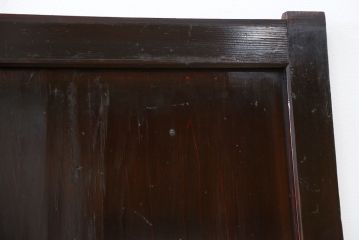 古民具・骨董 囲炉裏でいぶされた　つやのある帯戸　4枚セット　(引き戸、古民家)