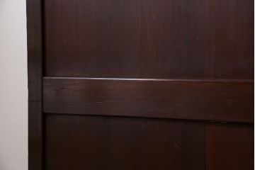 古民具・骨董 囲炉裏でいぶされた　つやのある帯戸　4枚セット　(引き戸、古民家)