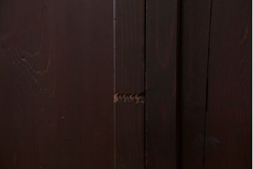 古民具・骨董 囲炉裏でいぶされた　つやのある帯戸　4枚セット　(引き戸、古民家)