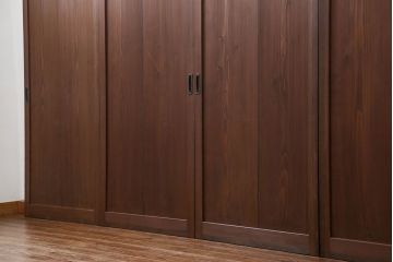 古民具・骨董 シンプルで上品な板戸　4枚セット　(引き戸、和風建具)