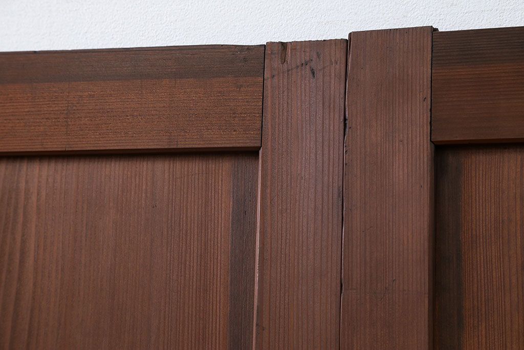 古民具・骨董 シンプルで上品な板戸　4枚セット　(引き戸、和風建具)