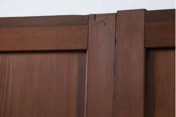 古民具・骨董 シンプルで上品な板戸　4枚セット　(引き戸、和風建具)