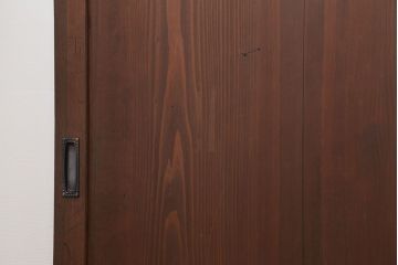 古民具・骨董 シンプルで上品な板戸　4枚セット　(引き戸、和風建具)