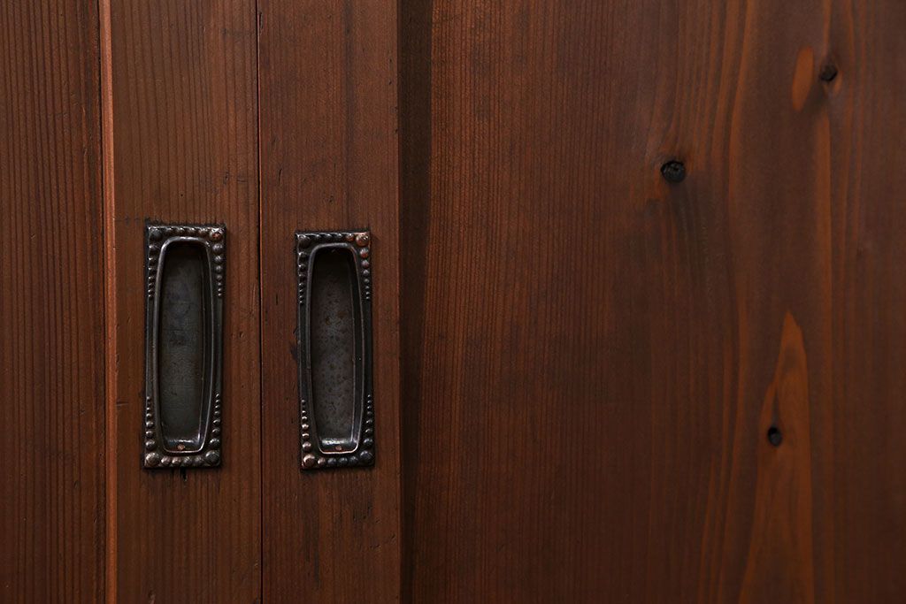 古民具・骨董 シンプルで上品な板戸　4枚セット　(引き戸、和風建具)