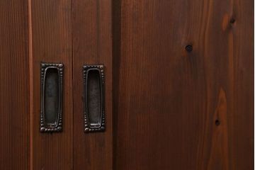 古民具・骨董 シンプルで上品な板戸　4枚セット　(引き戸、和風建具)