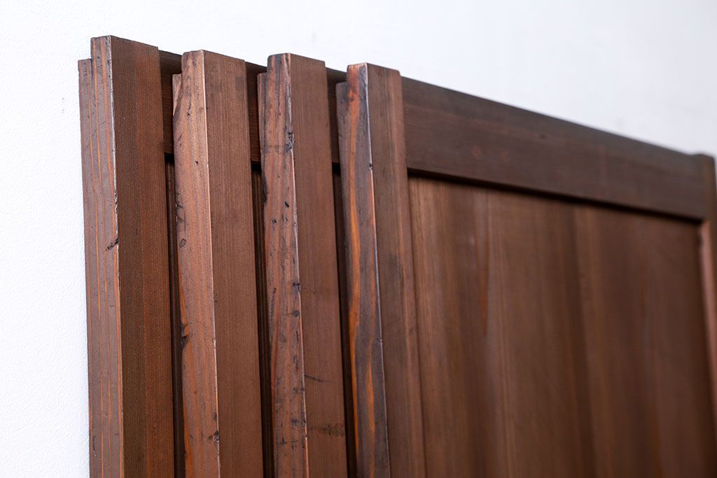 古民具・骨董 シンプルで上品な板戸　4枚セット　(引き戸、和風建具)