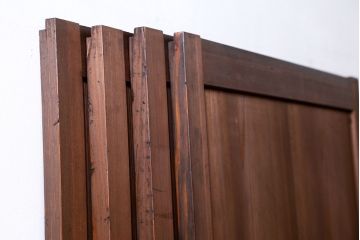 古民具・骨董 シンプルで上品な板戸　4枚セット　(引き戸、和風建具)