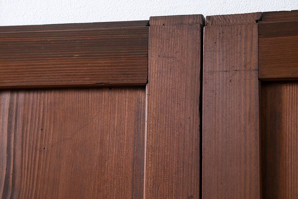 古民具・骨董 シンプルで上品な板戸　4枚セット　(引き戸、和風建具)