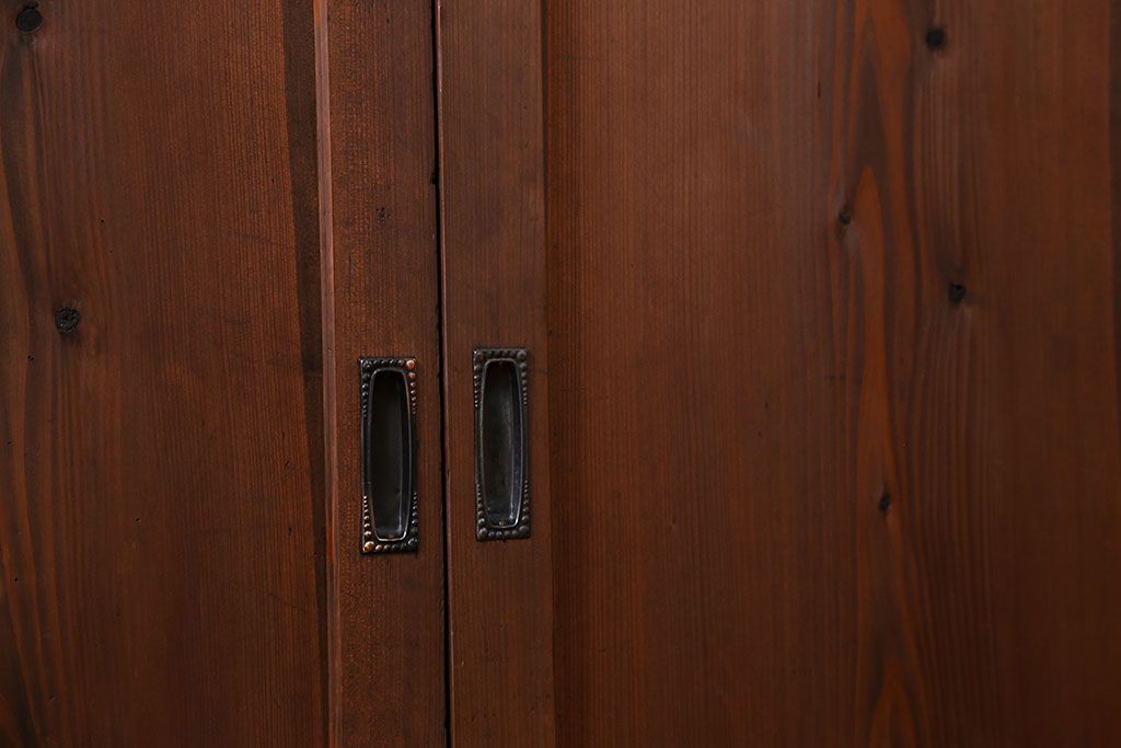 古民具・骨董 シンプルで上品な板戸　4枚セット　(引き戸、和風建具)