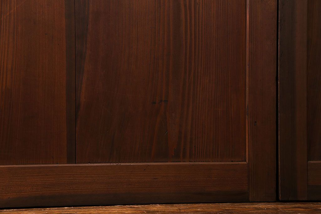 古民具・骨董 シンプルで上品な板戸　4枚セット　(引き戸、和風建具)