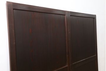 古民具・骨董 味のある帯戸　2枚セット　(引き戸、板戸)