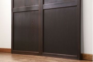 古民具・骨董 味のある帯戸　2枚セット　(引き戸、板戸)