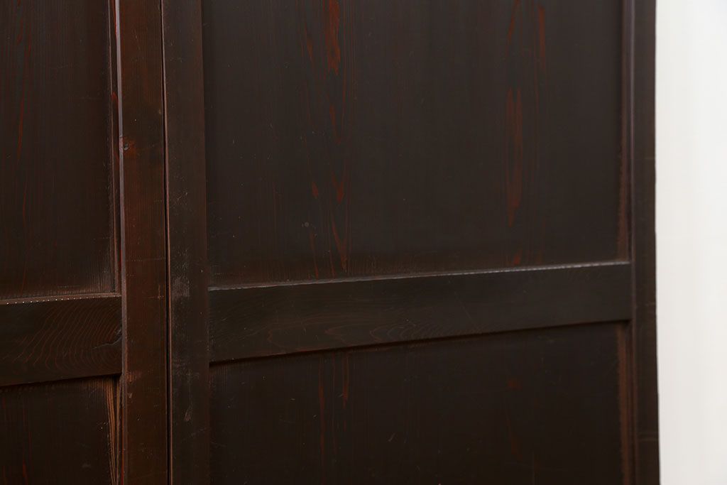 古民具・骨董 味のある帯戸　2枚セット　(引き戸、板戸)