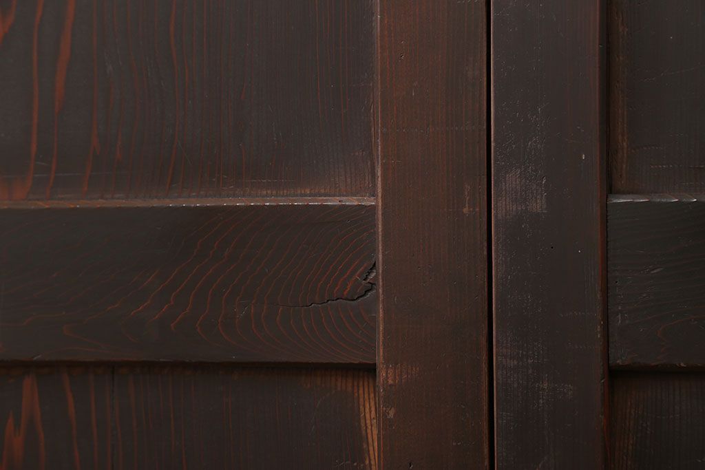 古民具・骨董 味のある帯戸　2枚セット　(引き戸、板戸)