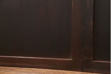 古民具・骨董 味のある帯戸　2枚セット　(引き戸、板戸)