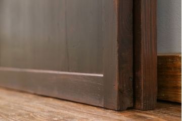 古民具・骨董 味のある帯戸　2枚セット　(引き戸、板戸)