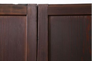 古民具・骨董 味のある帯戸　2枚セット　(引き戸、板戸)