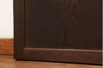 古民具・骨董 味のある帯戸　2枚セット　(引き戸、板戸)