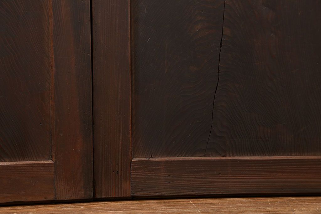 古民具・骨董 味のある帯戸　2枚セット　(引き戸、板戸)