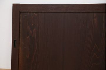 古民具・骨董 シンプルな欅枠の板戸2枚セット(2)　(引き戸、窓)