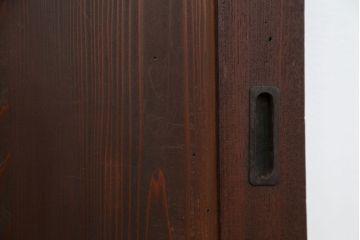 古民具・骨董 シンプルな欅枠の板戸2枚セット(2)　(引き戸、窓)