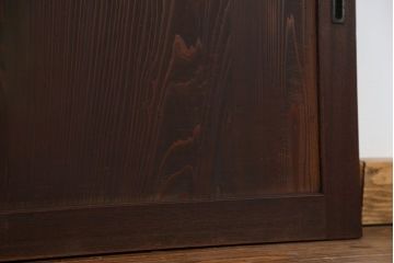 古民具・骨董 シンプルな欅枠の板戸2枚セット(2)　(引き戸、窓)