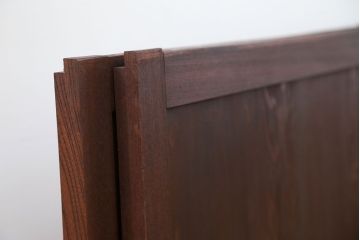 古民具・骨董 シンプルな欅枠の板戸2枚セット(2)　(引き戸、窓)