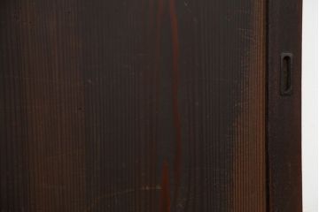 古民具・骨董 シンプルな欅枠の板戸2枚セット(窓)