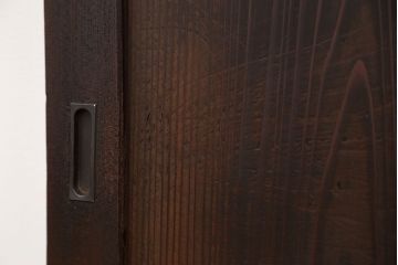 古民具・骨董 シンプルな欅枠の板戸2枚セット(窓)